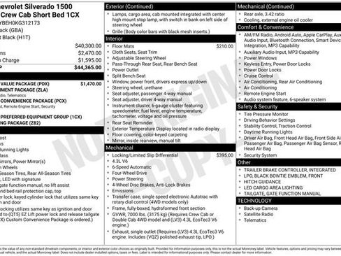 Used 2019 Chevrolet Silverado 1500 Custom w/ Custom Value Package image 3