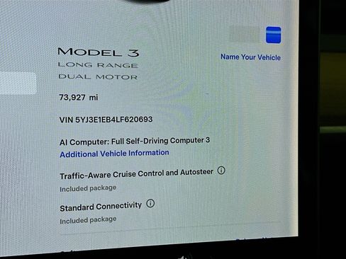 Used 2020 Tesla Model 3 Long Range AWD/4WD image 12