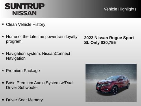 Used 2022 Nissan Rogue Sport SL w/ Premium Package FWD image 8