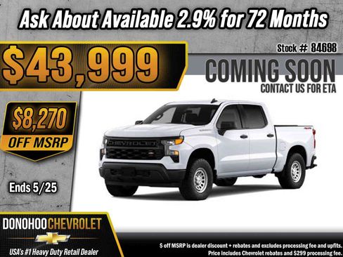 New 2026 Chevrolet Silverado 1500 W/T w/ WT Value Package AWD/4WD image 1