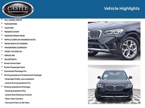 Used 2024 BMW X3 xDrive30i w/ Premium Package AWD/4WD image 3