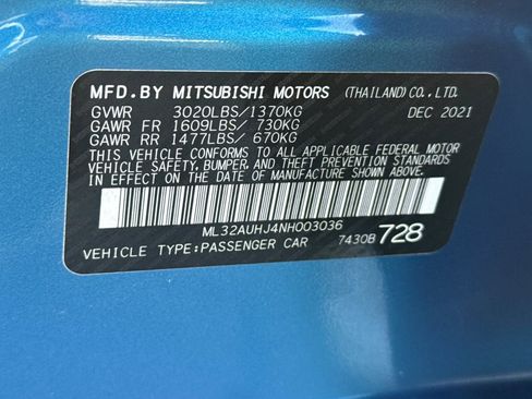 Used 2022 Mitsubishi Mirage ES image 26
