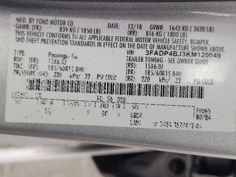 Used 2019 Ford Fiesta SE FWD image 33