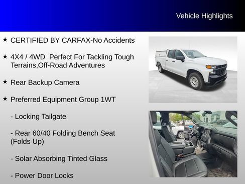 Used 2021 Chevrolet Silverado 1500 W/T w/ WT Fleet Convenience Package AWD/4WD image 4