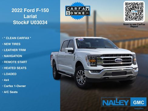 Used 2022 Ford F150 Lariat w/ FX4 Off-Road Package AWD/4WD image 7