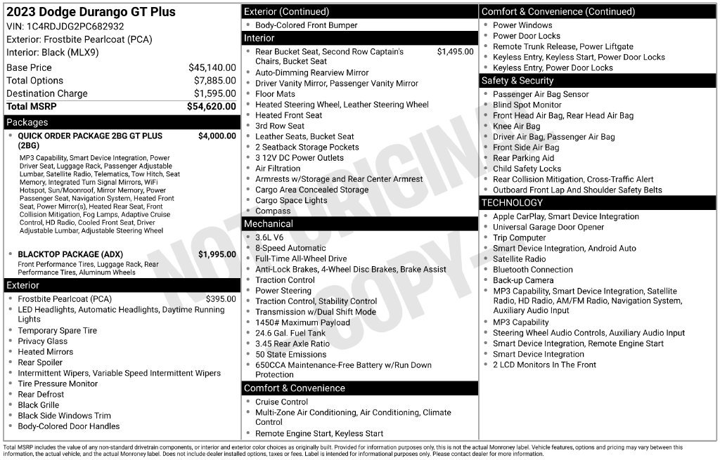 Used 2023 Dodge Durango GT AWD/4WD image 37