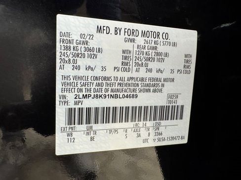 Used 2022 Lincoln Nautilus Reserve w/ Class II Trailer Tow Package image 29