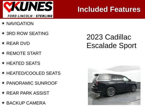 Used 2023 Cadillac Escalade Sport AWD/4WD image 2
