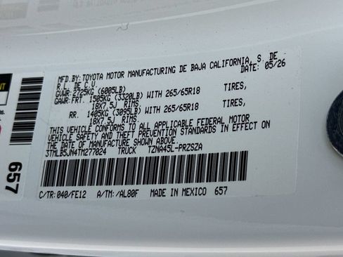 Used 2026 Toyota Tacoma TRD Sport AWD/4WD image 27