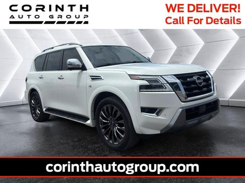 Used 2021 Nissan Armada Platinum w/ Captain's Chairs Package AWD/4WD image 1