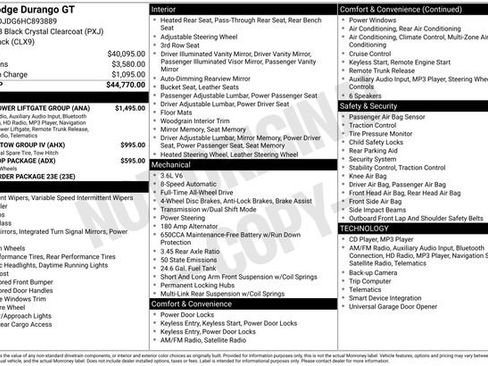 Used 2017 Dodge Durango GT w/ Nav & Power Liftgate Group image 1