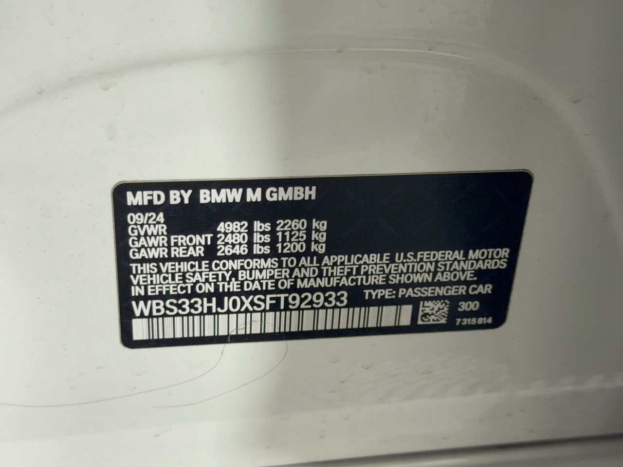 Used 2025 BMW M3 Competition w/ M Carbon Exterior Package AWD/4WD image 31