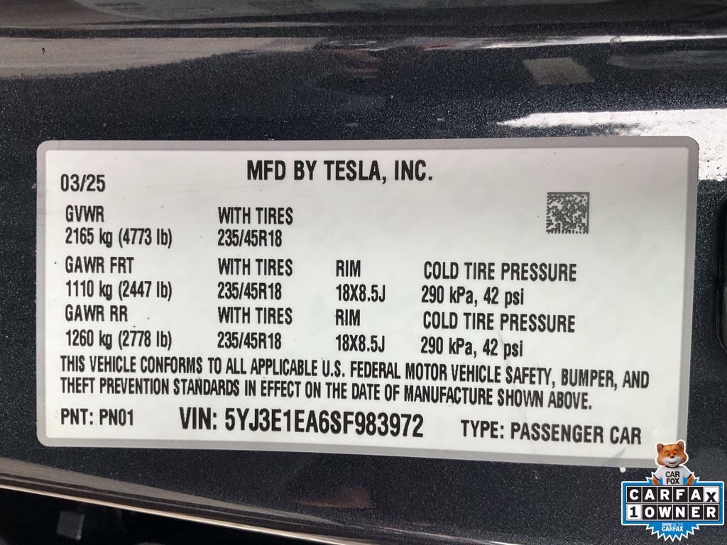 Used 2025 Tesla Model 3 RWD image 21
