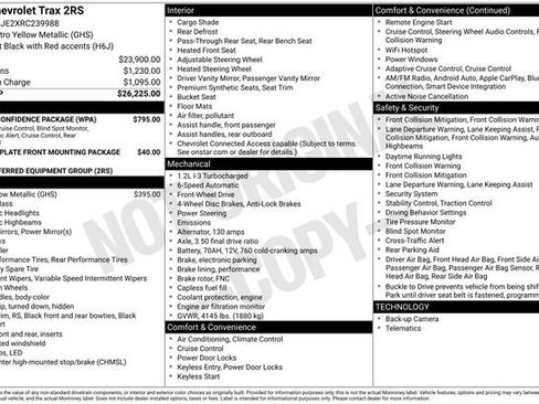 Used 2024 Chevrolet Trax RS w/ Driver Confidence Package image 3