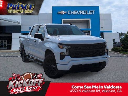 New 2026 Chevrolet Silverado 1500 Custom w/ Turbomax Blackout Package RWD image 1