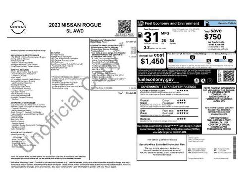 Certified 2023 Nissan Rogue SL w/ SL Premium Package AWD/4WD image 6