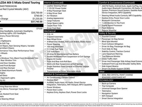 New 2025 MAZDA MX-5 Miata Grand Touring image 7