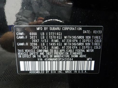 Used 2023 Subaru Ascent Touring w/ Popular Package #2A AWD/4WD image 62