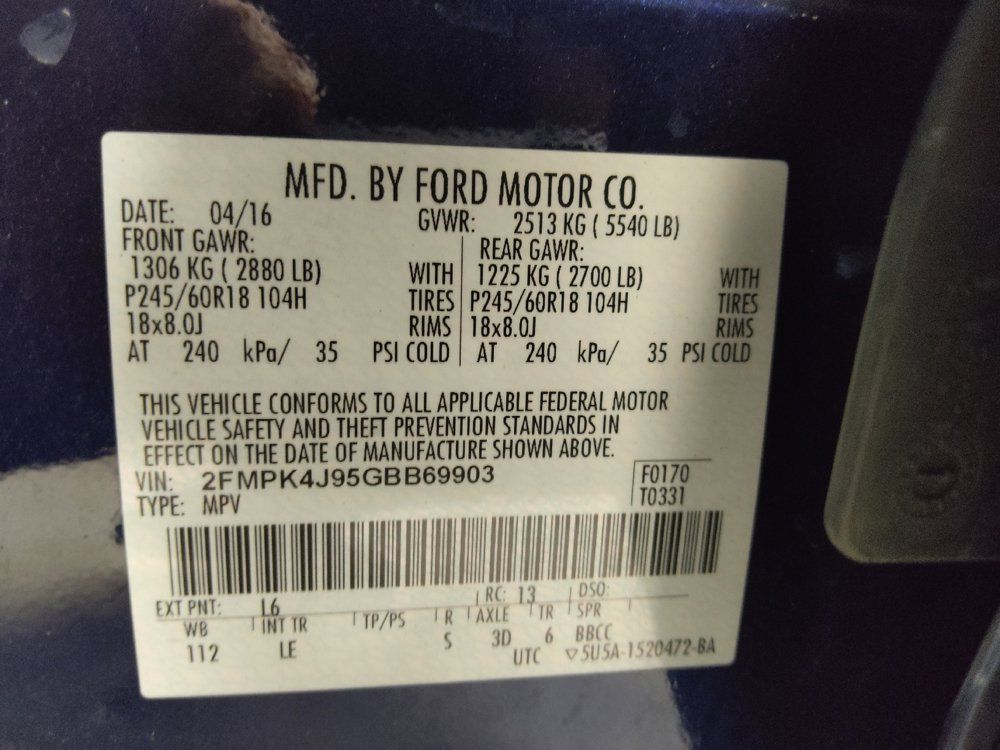 Used 2016 Ford Edge SEL w/ Equipment Group 201A AWD/4WD image 33
