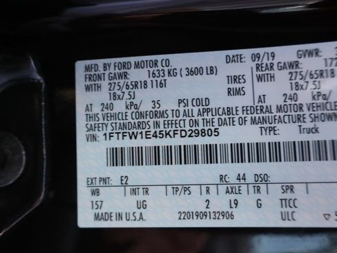 Used 2019 Ford F150 XLT w/ Equipment Group 302A Luxury AWD/4WD image 41