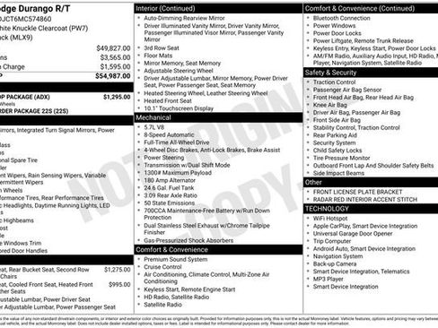 Used 2021 Dodge Durango R/T w/ Blacktop Package image 18