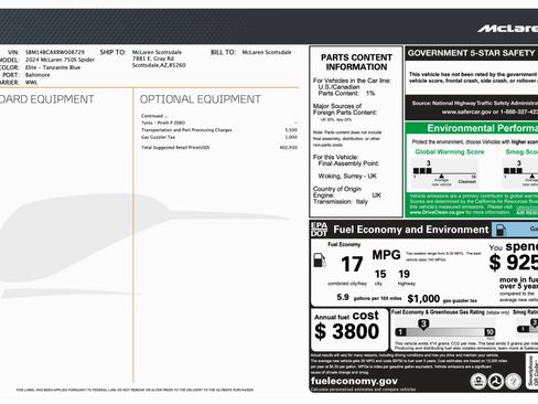 Used 2024 McLaren 750S Spider image 36