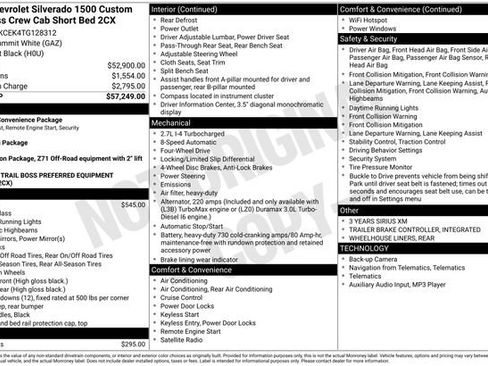 New 2026 Chevrolet Silverado 1500 Custom Trail Boss AWD/4WD image 4