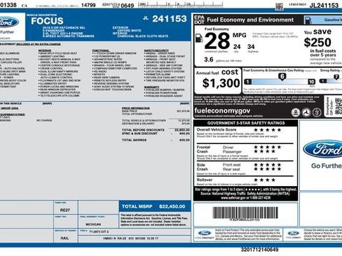 Used 2018 Ford Focus SEL FWD image 35