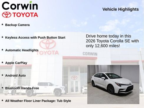 Used 2026 Toyota Corolla SE FWD image 6