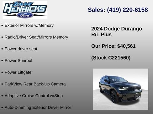Used 2024 Dodge Durango R/T w/ Blacktop Package AWD/4WD image 37