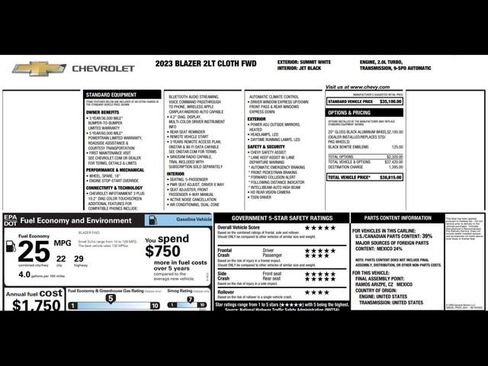 Used 2023 Chevrolet Blazer LT FWD image 3