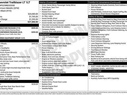 Used 2024 Chevrolet TrailBlazer LT w/ LT Cold Weather Package FWD image 33