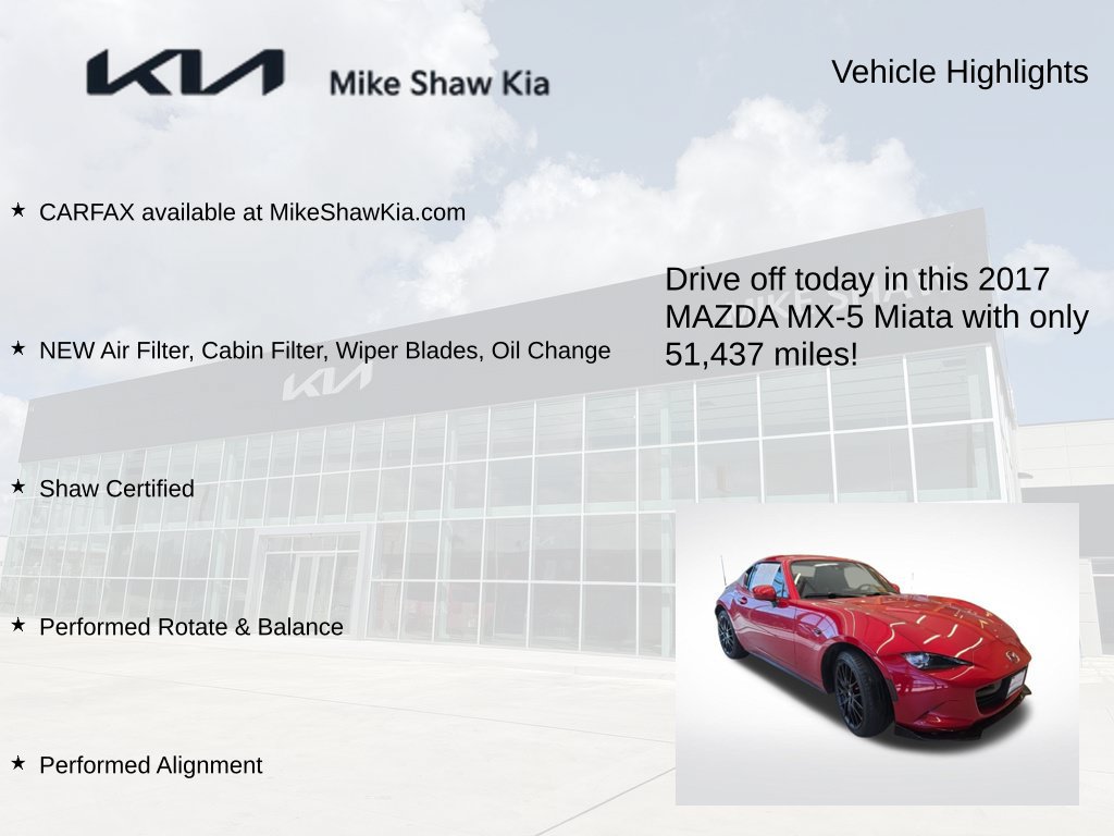 Used 2017 MAZDA MX-5 Miata RF Grand Touring RWD image 8