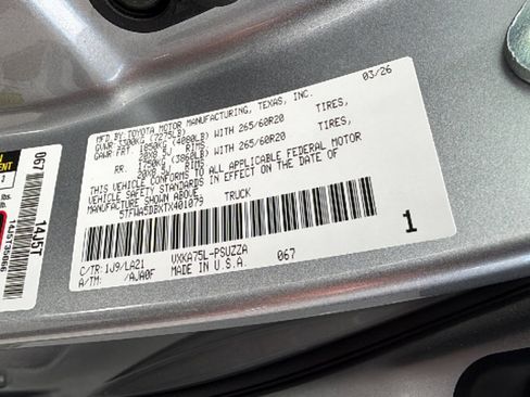 New 2026 Toyota Tundra Platinum AWD/4WD image 30