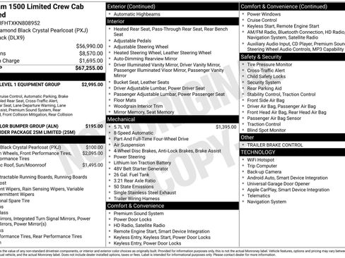 Used 2019 RAM 1500 Limited AWD/4WD image 3