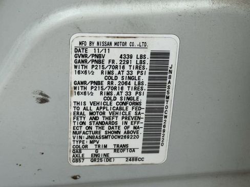 Used 2012 Nissan Rogue S w/ Special Edition Pkg image 10