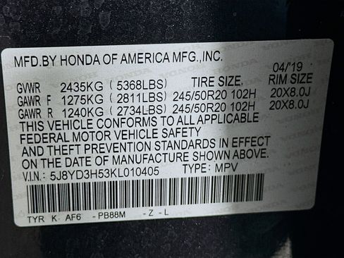 Used 2019 Acura MDX FWD w/ Technology Package image 12