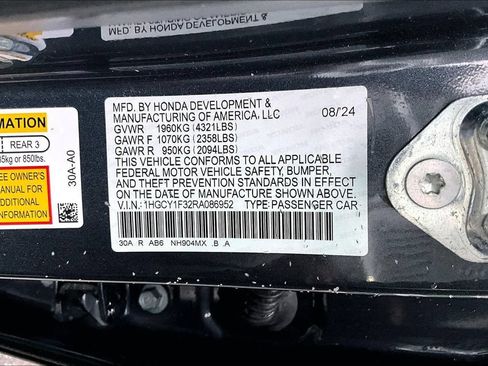 Used 2024 Honda Accord EX image 16