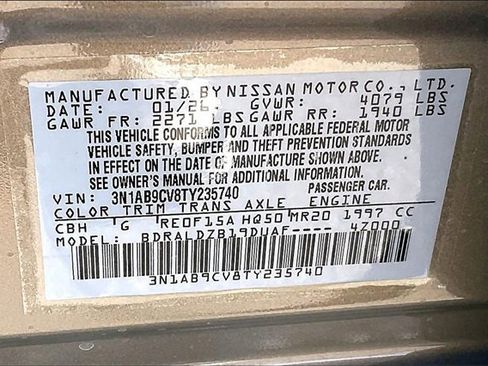 New 2026 Nissan Sentra SV w/ SV Convenience Package image 8