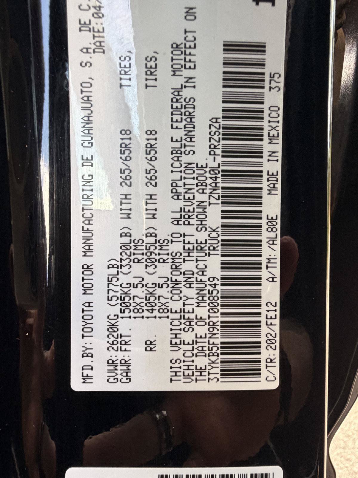 Used 2024 Toyota Tacoma TRD Sport w/ TRD Sport Upgrade Package RWD image 38