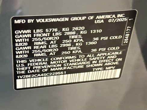 Certified 2025 Volkswagen Atlas Cross Sport SEL AWD/4WD image 35