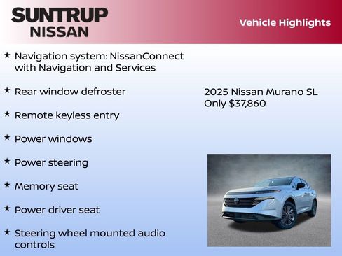 New 2025 Nissan Murano SL image 8