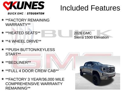 New 2026 GMC Sierra 1500 Elevation w/ Elevation Premium Package