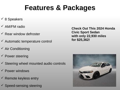 Certified 2024 Honda Civic Sport image 8