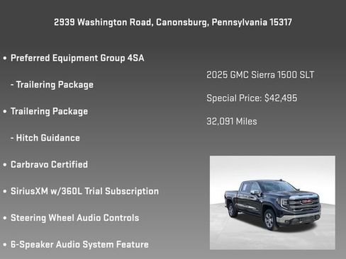 Certified 2025 GMC Sierra 1500 SLT image 25