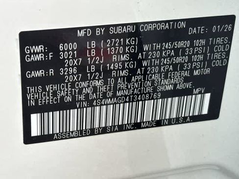 Used 2026 Subaru Ascent Limited AWD/4WD image 33