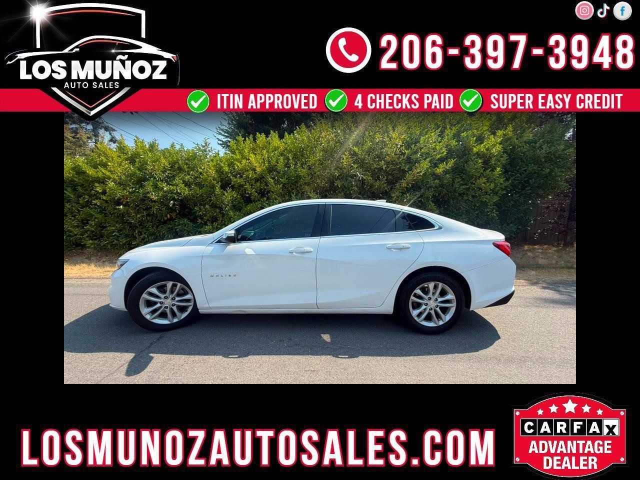Used 2018 Chevrolet Malibu LT FWD image 1