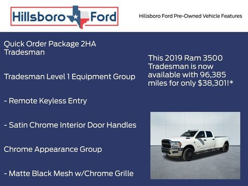 Used 2019 RAM 3500 Tradesman w/ Chrome Appearance Group image 4