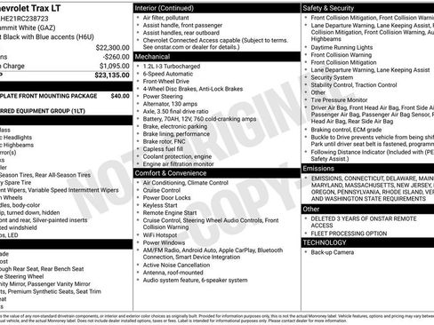 Certified 2024 Chevrolet Trax LT image 42