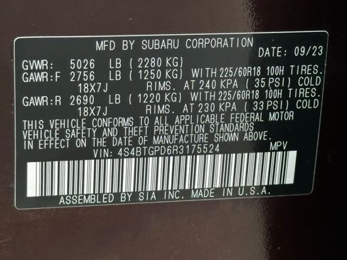 Certified 2024 Subaru Outback Touring XT AWD/4WD image 32